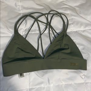 strappy pink bralette